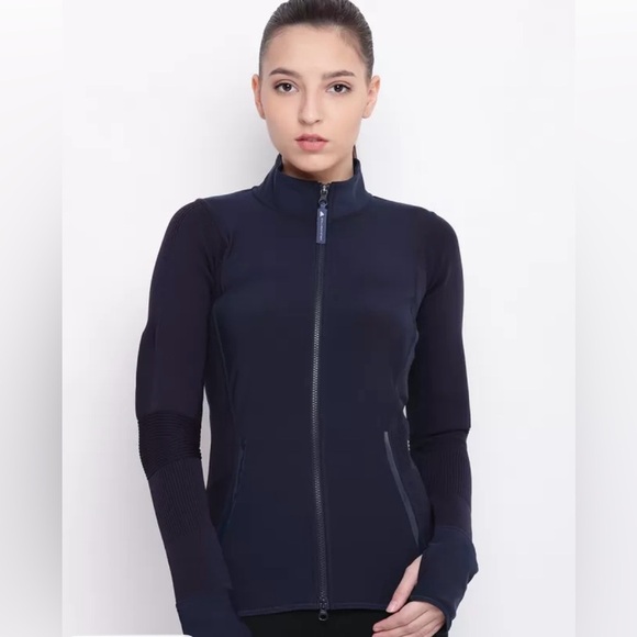 Adidas Stella McCartney Dark Blue Full Zip Jacket - Like New Size XS - Picture 1 of 3